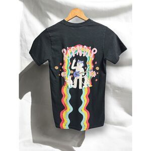 RIPNDIP Women’s Black Graphic Short Sleeve Shirt – Casual Streetwear SIZE - M